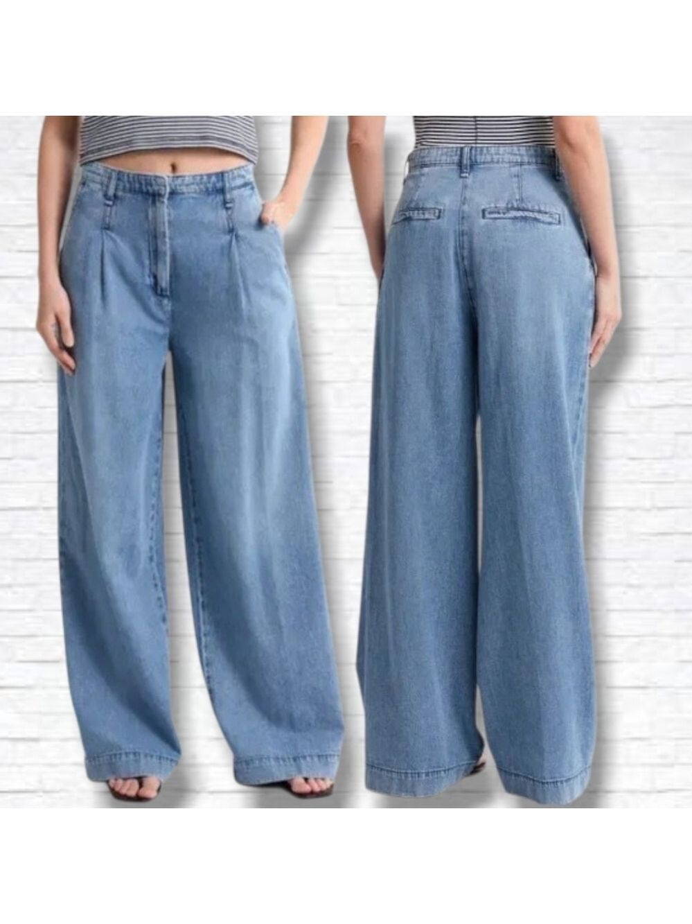 NEW! Rag & Bone The Aurora Pleated Trouser Jeans Size 27 X 31" L NWT